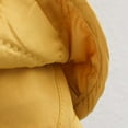 thumbnail image 5 of Diamond Quilted Jacket for Women Long Sleeve Button Down Outerwear with Pockets Yellow M, 5 of 5