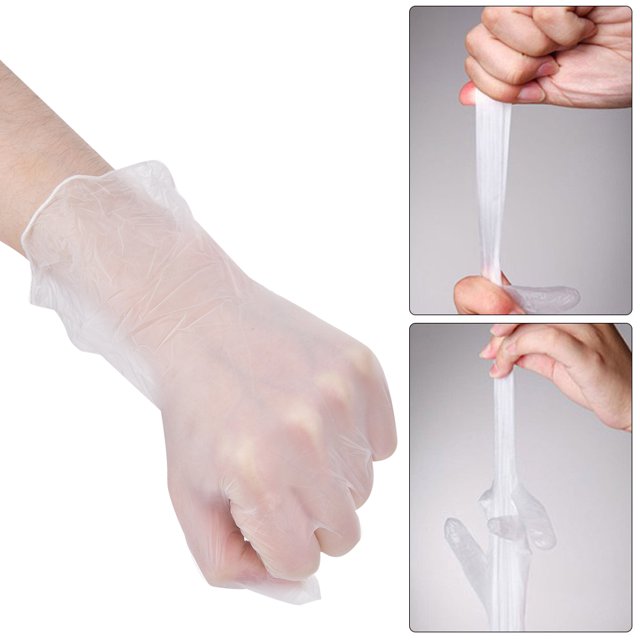 Guantes de pvc, guantes transparentes, 50 par/caja, guantes desechables de PVC, guantes transparentes seguros de un solo uso para uso diario en el trabajo ANGGREK Otros