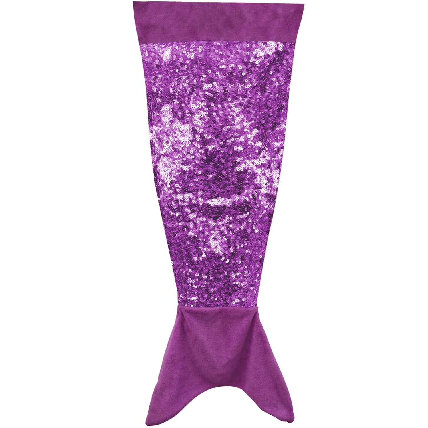 Kids Mermaid Tail Blanket With Reversible Sequin 55cm x 132cm 