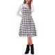 thumbnail image 1 of VESTIDO CON TIRANTES INSPIRADO CHIC PARA MUJER, CUELLO CUADRADO, LONGITUD MIDI, BEIGE, 1 of 6