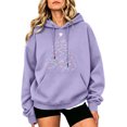 thumbnail image 2 of Zynoxe Womens Ugly Christmas Sweatshirt with Kangaroo Pocket Realxed Long Sleeve Print Pullover Hoodie Drawstring Hooded Sweatshirt for Women XL, 2 of 5