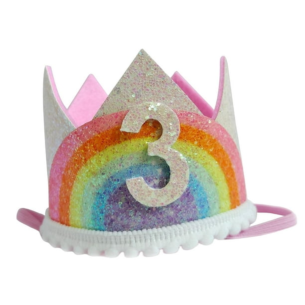 Cute Birthday Party Headband Decor Birthday Scene Decoration Supplies 3  Years