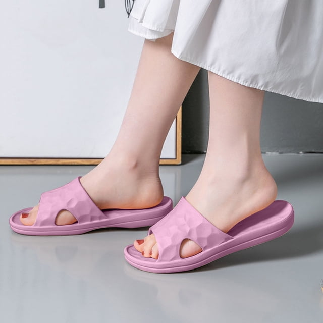 LSLJS Non-Slip Soft Bottom Bathroom Household Non-Slip Lightweight Slippers Non-Slip Soft Bottom Bathroom Household Lightweight Slippers, Women's Slippers