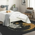 thumbnail image 4 of Yin Yang Rug Large - 6x9 Rug - Yin Yang Rug - Wolf Black and White Area Rug - Sun and Moon Celestial Rugs - Wolves Carpet, 4 of 7
