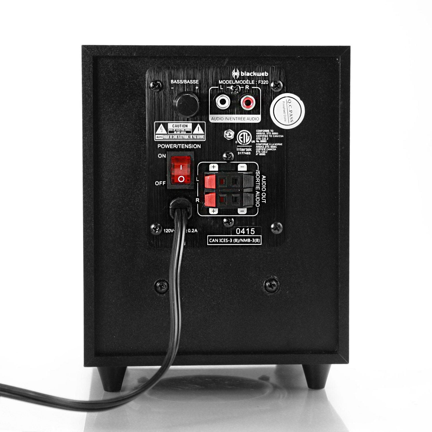 blackweb スピーカー blackweb 2.0 PC Speakers (Black) - Walmart.ca