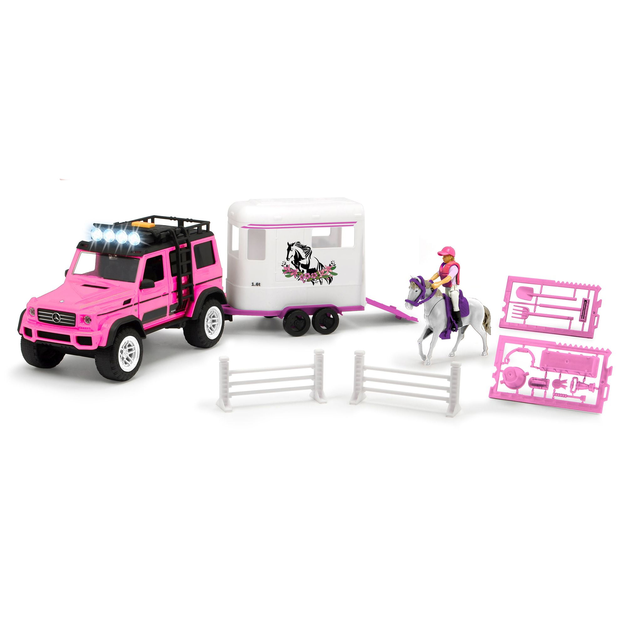 Dickie Toys Playlife Horse Trailer Playset Pink