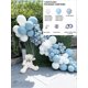 thumbnail image 3 of Kit de arco de guirnalda de globos de 145 piezas, globos de látex metálicos de confeti en tonos pastel morado, dorado y blanco para mujeres, cumpleaños, baby shower, bodas y fiestas., 3 of 5