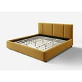 thumbnail image 6 of Omax Decor Venice Upholstered Platform King Bed in Mustard Boucle Fabric, 6 of 8