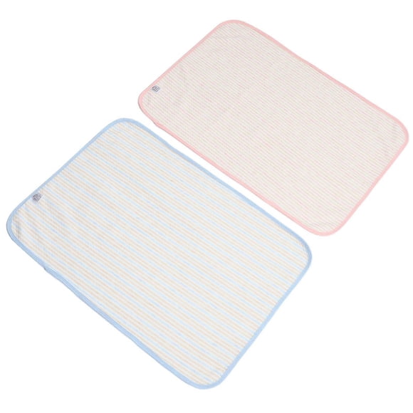 Waterproof Breathable Baby Changing Pad for Home Use 2Pcs Cotton Nursery Cushion