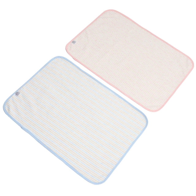 Waterproof Breathable Baby Changing Pad for Home Use 2Pcs Cotton Nursery Cushion