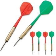 Narwhal Recreational Steel Tip Dart Set for Bristle Dartboards, 15g, 5.6 in. 6 Pack for 2 Players