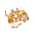 thumbnail image 4 of 100 tachuelas de perla de 12 mm para álbumes de recortes, adornos, manualidades de metal, decoración navideña (doradas), 4 of 7