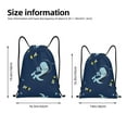 thumbnail image 4 of Bingfone Space Dinosaur Drawstrings Backpacks Bags For Men Women Gym Drawstrings Bag, 4 of 9