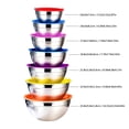 thumbnail image 3 of Bowls with Lids, Stainless Steel Salad Bowl Combination Set 7 Piece with Multicolor Lids, Salad Bowl with Lid for Cooking Storage, 0.75L to 4.1L Capacity Stackable Design, 3 of 8