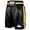Black & Gold, variant on Ringside Pro-Style Boxing Trunks, Satin Shorts for Men and Women, Ideal for Boxing, MMA, Muay Thai