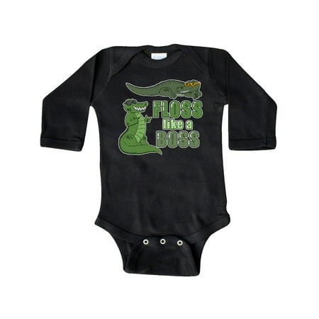 

Inktastic Floss Like A Boss Gators Gift Baby Boy or Baby Girl Long Sleeve Bodysuit