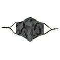 thumbnail image 4 of Weddingstar Adult Reusable, Washable 3 Ply Cloth Face Mask with Filter Pocket - Modern Black Camo, 4 of 6