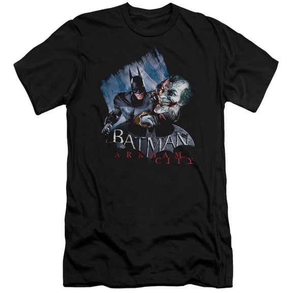 Batman Arkham City Jokes On You! S/S Adult 30/1 T-Shirt Black