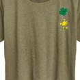 thumbnail image 2 of Peanuts - St. Patrick's Day- Woodstock Clover   - Women's Short Sleeve Graphic T-Shirt, 2 of 6