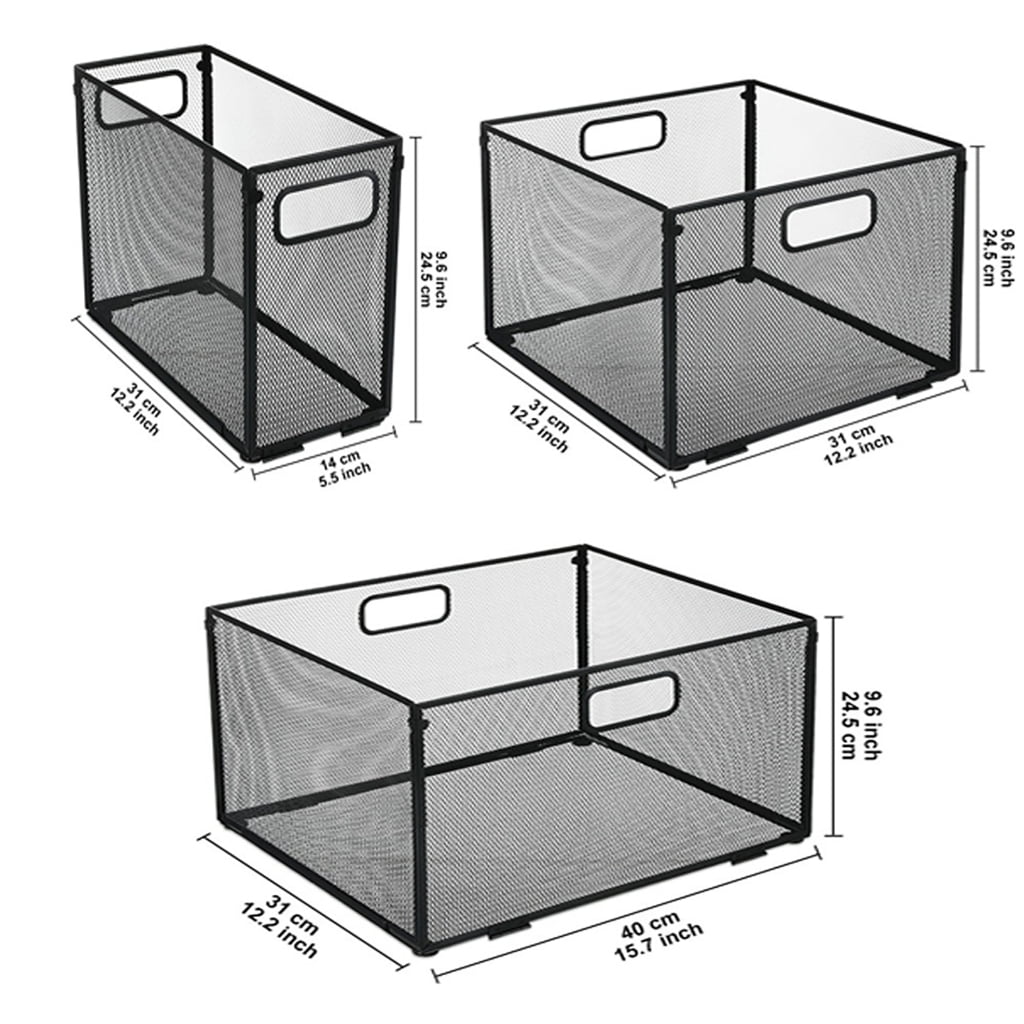 Desk Document Organizers Metal File Storage Case Large Capacity Storage Basket for Office Desk Organization Acessories