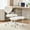 Beige Faux Fur, variant on Meditation Chair with Wheels, Ergonomic Cross Legged Office Chair, ADHD Chair for Adults, Criss Cross Chair, Yoga Office Chair, Comfortable Back Support, Height Adjustable, Small Spaces, PU Fabric