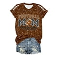thumbnail image 4 of Womens Sequin Football Shirts 2025 Game Day Funny Graphic Short Sleeved Tops Summer Trendy Casual Pullover Tee Blouses, 4 of 5