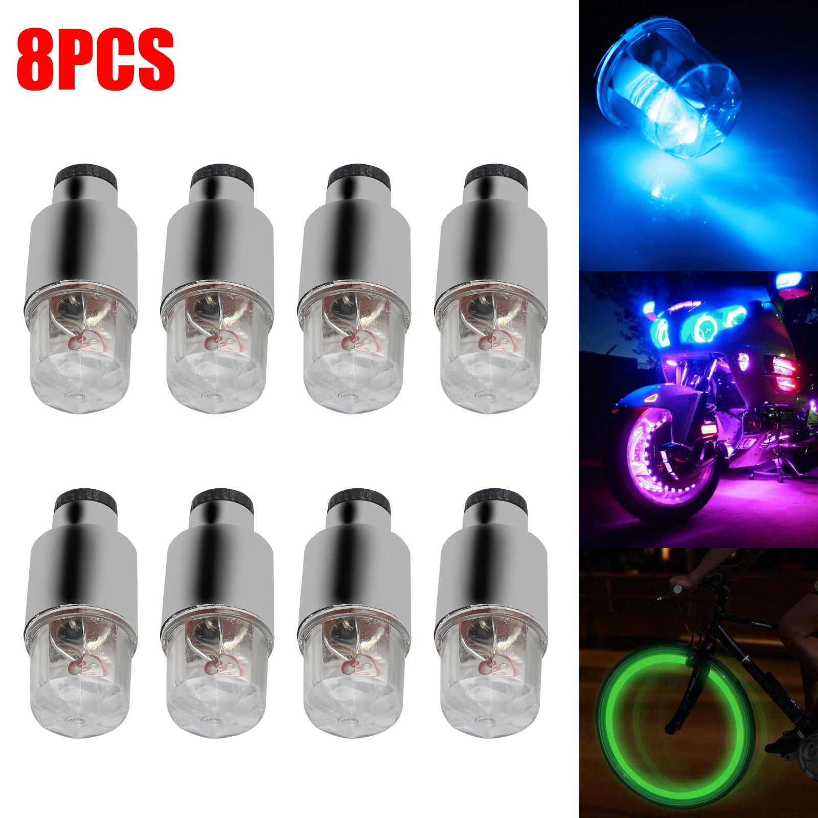 Valve Stem LED CAP for Bike Bicycle Car Motorcycle Wheel Tire Light Lamp 1PC US.