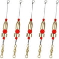 Carolina Fishing Rigs CRR Carolina Ready Rig,6pcs Brass Pre Rigged