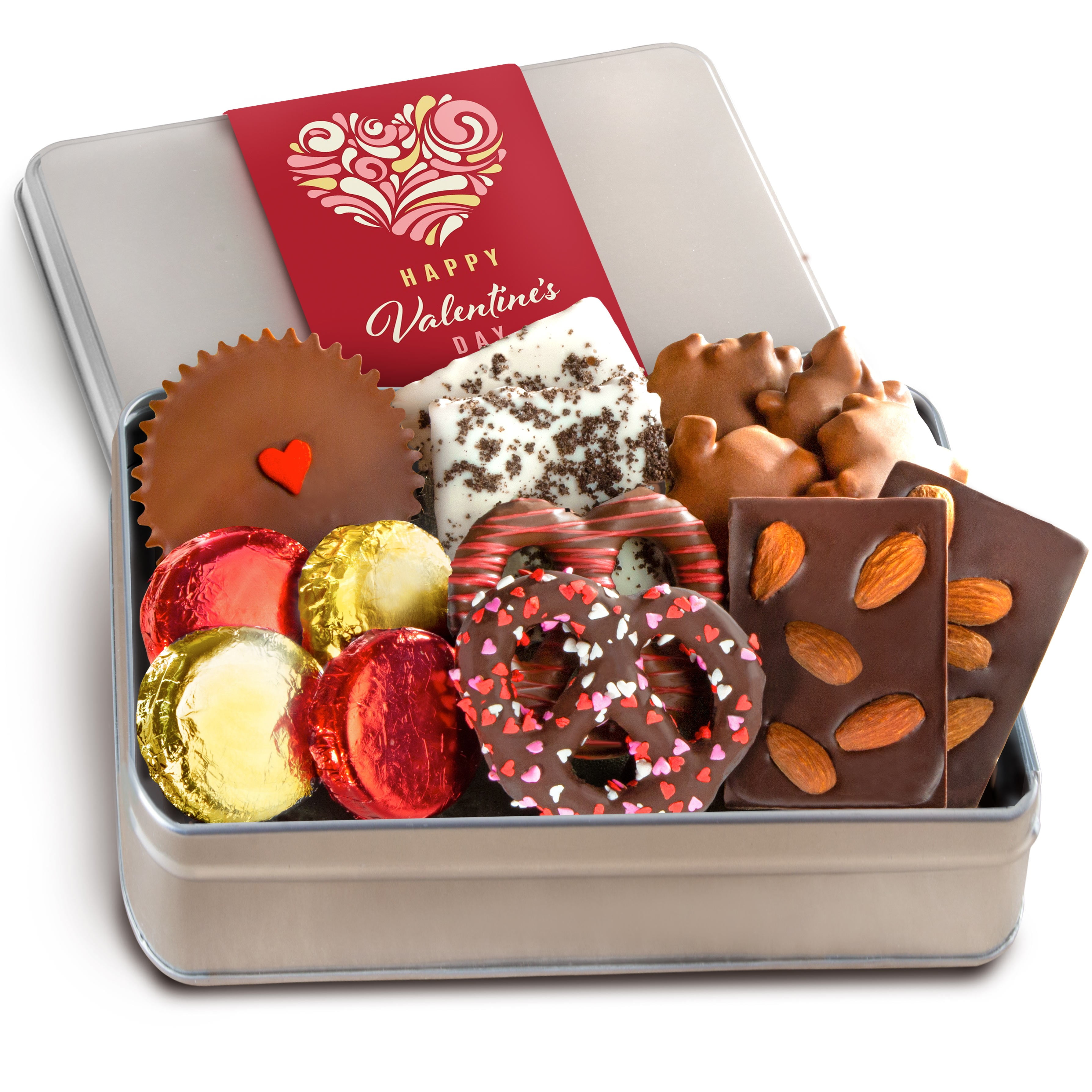 Golden State Fruit Gourmet Chocolate Valentine's Day Gift Tin