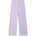 thumbnail image 3 of Annhoo Maternity Casual Pant Solid Color Over The Belly Loose Straight Leg Trousers Soft Comfy Pregnant Pants for Women, 3 of 6