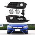 thumbnail image 7 of Fog Lights Bumper Lamps With Bulbs Assembly Pair L&R Fit For 2016 2017 2018 Honda Civic, 7 of 7