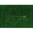 thumbnail image 1 of Ahgly Company Indoor Rectangle Abstract Green Contemporary Area Rugs, 3' x 5', 1 of 1
