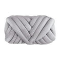thumbnail image 3 of kurtrusly 1/2/3/5 Soft Chunky Yarn for Cozy DIY Rug Making and Sweaters Light Gray 2.5cm 1 Pc, 3 of 6