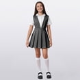 thumbnail image 2 of Girls Summer Dresses Girls School Scooter Skirt Stretchy Overall Dresses, 2 of 9