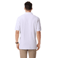 thumbnail image 6 of Zfeel Men’s Cotton Polo Shirt, Comfortable, Short Sleeve Casual Polo Tee, White, 1-Pack, 2XL, 6 of 6