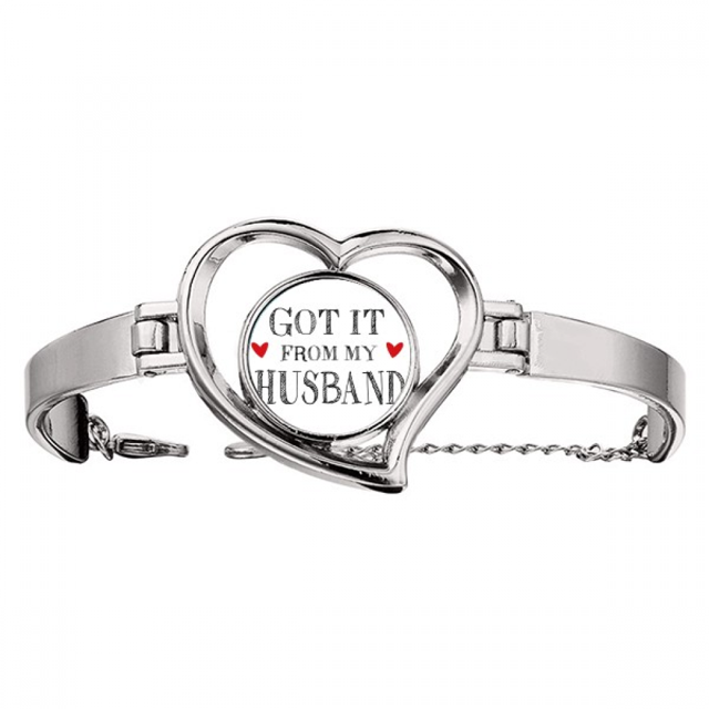 Tengo de mi esposo el día de San Valentín Pulsera pulsera de joyería en forma de corazón Unbranded M