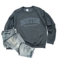 thumbnail image 3 of Embroidered Boston Massachusetts - Women's Graphic Sweatshirt, 3 of 14