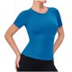 thumbnail image 1 of Camiseta de Manga Corta de Yoga para Mujeres Color Sólido Moda Casual Respirable Apretado Deportivo de Alta Elasticidad Camiseta de Carrera de Manga de Raglan Cuello Redondo Top de Manga Corta de Muj, 1 of 5