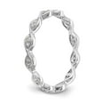 thumbnail image 3 of 14k White Gold Round Diamond Eternity Wedding Band Vintage Anniversary Ring Size 8.5 - 1/2 Ct., 3 of 3