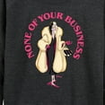 thumbnail image 3 of Disney Villains - None Of Ur Business - Women's Lightweight French Terry Long Sleeve Shirt, 3 of 5