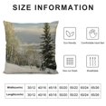 thumbnail image 5 of Orinice Snow Trees Water Graphic Decorative Cotton Linen Throw Pillow Cover for Home Couch Living Room Bed Sofa Winter High-Quality 1PC 20x20in, 5 of 5