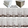 thumbnail image 2 of Juego de 10 Floreros Decorativos para Mesa de Vidrio Transparente con Relieve Clásico – Jarrones Pequeños para Centro de Mesa, Bodas y Hogar – Hechos a Mano, Ideal para Flores Secas y Pequeñas, 2 of 4