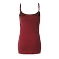 thumbnail image 5 of Made by Olivia Women's Stretch Jersey Adjustable Strap Tunic Camisole Tank Top with Shelf Bra, 5 of 5