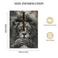 thumbnail image 2 of Awypu Jesus and Lion Wall Art To the Beautiful World Framed Canvas Home Decor Black and White Religious Jesus The Cross Wall Décor Inspirational Home Artwork for Living Room Bedroom Ready to Hang, 2 of 5