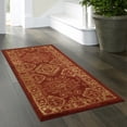 thumbnail image 3 of Maples Rugs Georgina Traditional Vintage Red Gold Washable Hallway Runner Rug, 1'8 x 5', 3 of 7