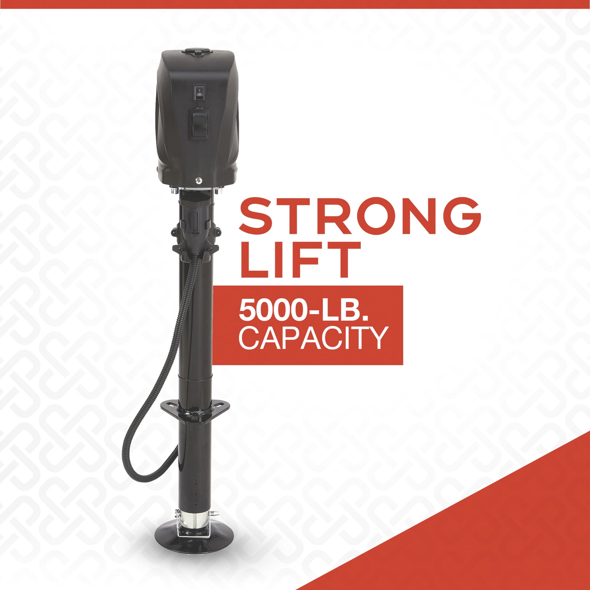 Ultra-Tow A-Frame Electric Trailer Tongue Jack, 5000-Lb. Capacity, 12 Volts