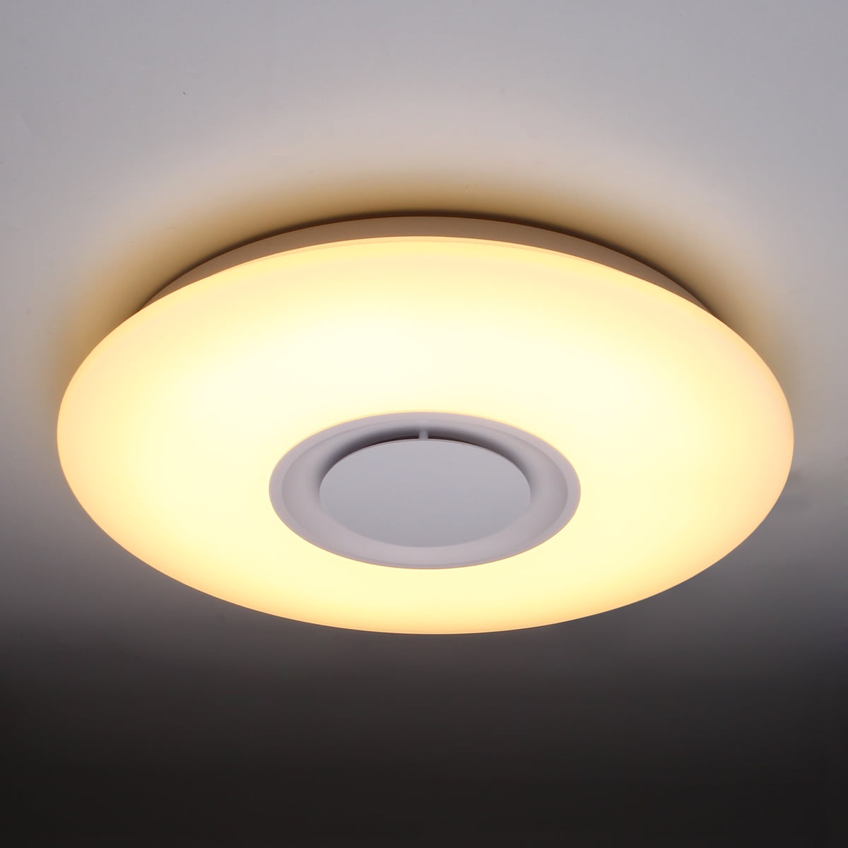 24w Ceiling Led Light Bluetooth Speakers Flush Mount Modern Down Lamp Home Party Fixture Bedroom Lighting