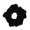 Kitsch Hair Brunch Scrunchie for Women - Ponytail Holder - (Black Fray)