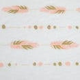thumbnail image 3 of American Baby Company 100% Jersey Cotton Sparkle Gold/Pink Feathers Changing Pad Cover, 2 Count, 3 of 5