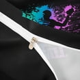 thumbnail image 4 of Castle Fairy Sport Handball Twin Duvet Cover, Gradient Graffiti Splash Twin Bedding, Black Teal Pink,Black Reversible,2pcs,1 Duvet Cover and 1 Pillowcase, 4 of 6
